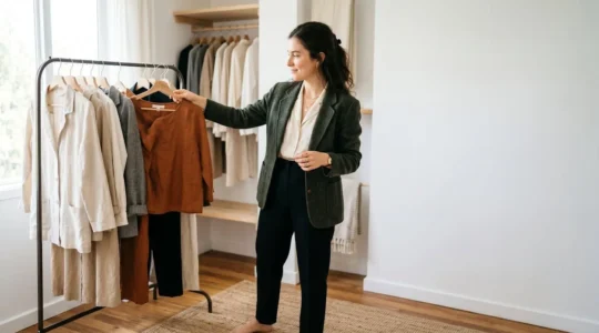 Persona che crea il proprio stile personale autentico senza copiare le influencer