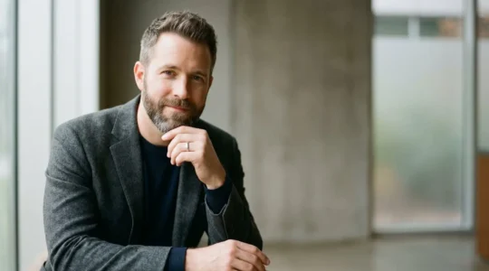 Ritratto elegante di un uomo contemporaneo che incarna i valori moderni di eleganza e raffinatezza