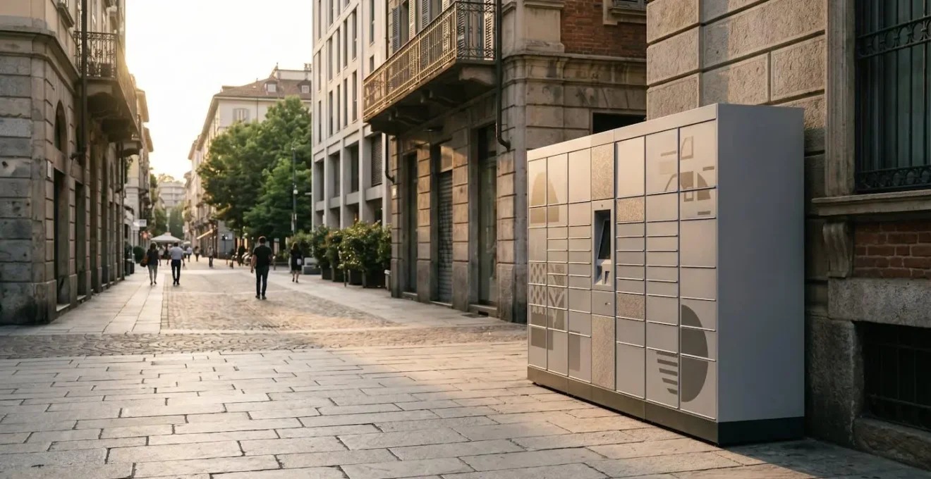 Scena che rappresenta la gestione moderna degli acquisti online con spedizioni rapide e senza stress